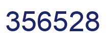 Number 356528 blue image
