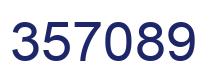 Number 357089 blue image