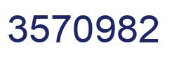 Number 3570982 blue image