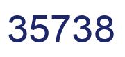 Number 35738 blue image