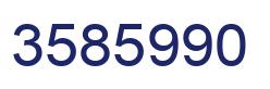 Number 3585990 blue image
