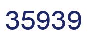 Number 35939 blue image