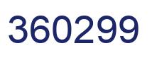 Number 360299 blue image
