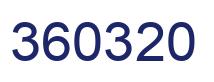 Number 360320 blue image