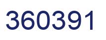 Number 360391 blue image