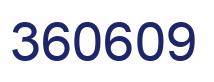 Number 360609 blue image