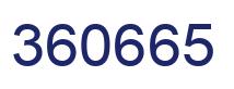 Number 360665 blue image