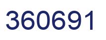 Number 360691 blue image