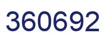 Number 360692 blue image