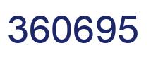 Número 360695 imagen azul