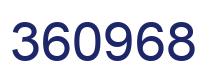 Number 360968 blue image