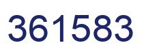 Number 361583 blue image