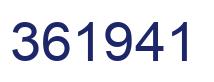 Número 361941 imagen azul