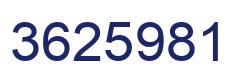 Number 3625981 blue image