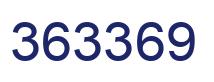 Number 363369 blue image