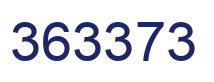 Number 363373 blue image