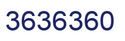 Number 3636360 blue image