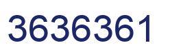 Number 3636361 blue image