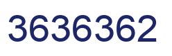 Number 3636362 blue image