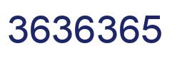 Número 3636365 imagen azul