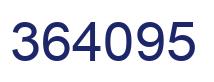 Number 364095 blue image