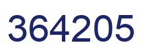 Número 364205 imagen azul