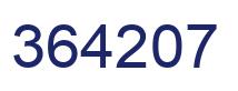 Número 364207 imagen azul