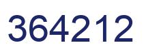Número 364212 imagen azul