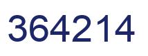 Número 364214 imagen azul