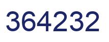 Number 364232 blue image