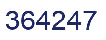 Número 364247 imagen azul