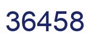 Number 36458 blue image
