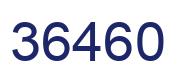 Number 36460 blue image