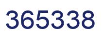 Number 365338 blue image