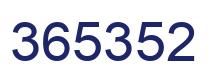 Number 365352 blue image