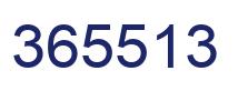 Number 365513 blue image