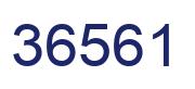Number 36561 blue image
