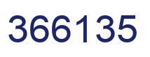 Number 366135 blue image