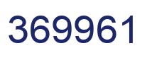 Number 369961 blue image