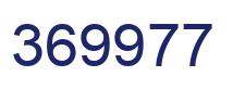 Number 369977 blue image