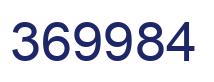 Number 369984 blue image