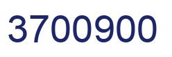 Number 3700900 blue image