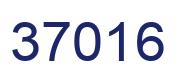 Number 37016 blue image