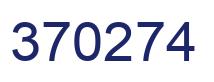 Number 370274 blue image