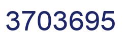 Number 3703695 blue image