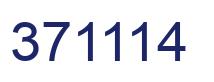 Number 371114 blue image