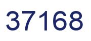 Number 37168 blue image