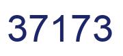 Number 37173 blue image