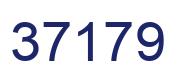 Number 37179 blue image