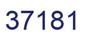 Number 37181 blue image